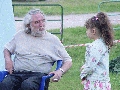 Москва, Коломенское 2008. Юрий Лорес с дочерью.