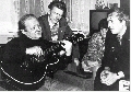 Ю. Визбор, С. Мурзин, В. Забашта, Луганск, янв.1981  Фот. А. Шевцов