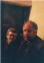 Люба Лейбзон, Александр Барьюдин - перекур на лестнице
на домашнем концерте у И.Улогова в Холоне