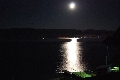Лунное затмение с берега Байкала