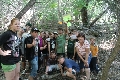 Алла Герасимова и участники программы "Лесные тайны" детско-юношеского бард-лагеря"Сарпинские Зорьки 2014"