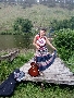 Алёна Мастерова на 44 Грушинском фестивале (перед выступлением в "Чайхане").